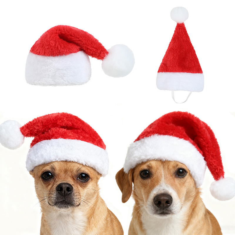 Santa Hat Plush - Chapeau de Noël pour animaux de
