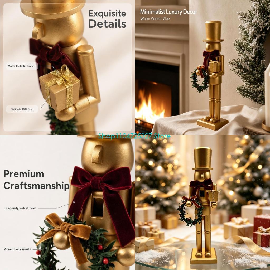 Nutcracker Figurine - D8KF Figurine casse-noisette table vacances en