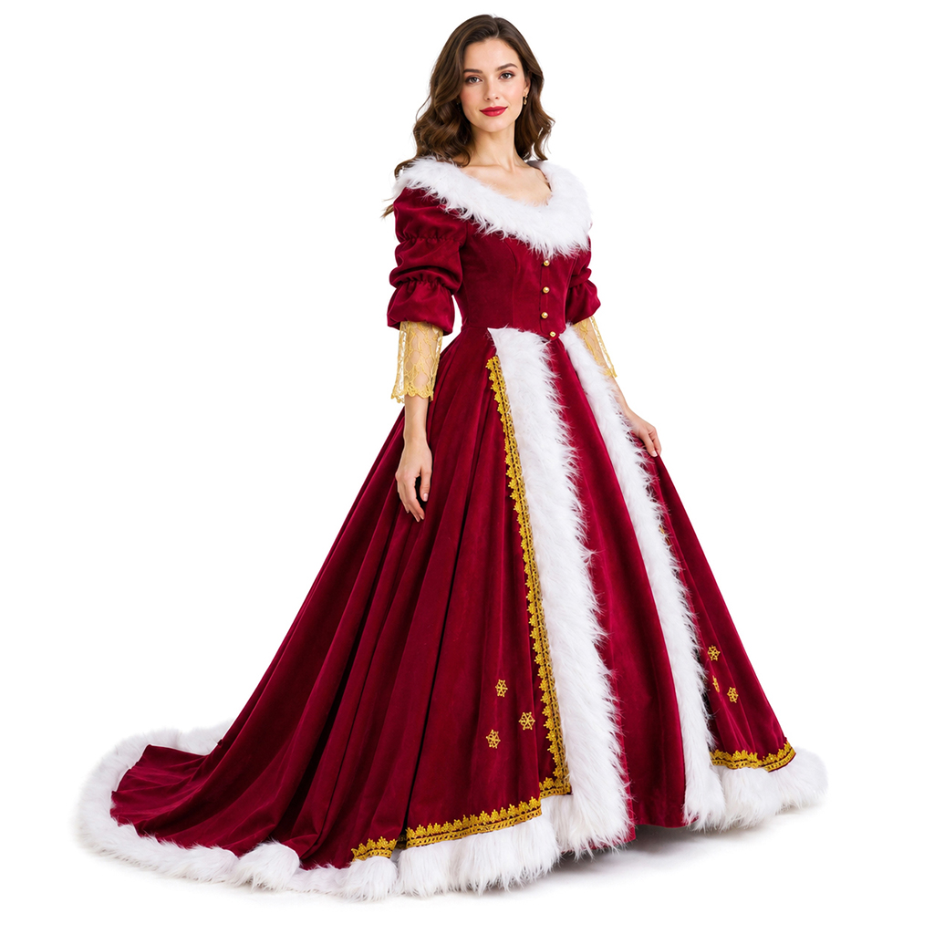 Elf Costume Christmas - Costumes de Mère Noël de luxe