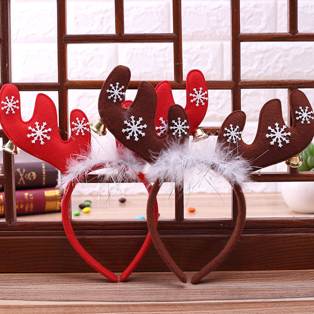Reindeer Antlers Headband - 2 Pièces Serre-tête Festif en Forme