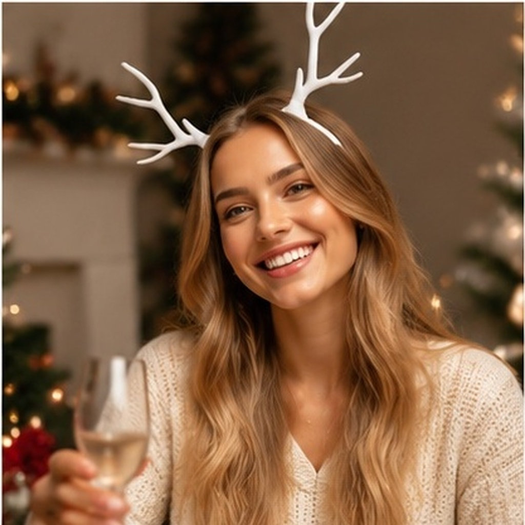 Reindeer Antlers Headband - 1 pièce, bandeau élégant en forme