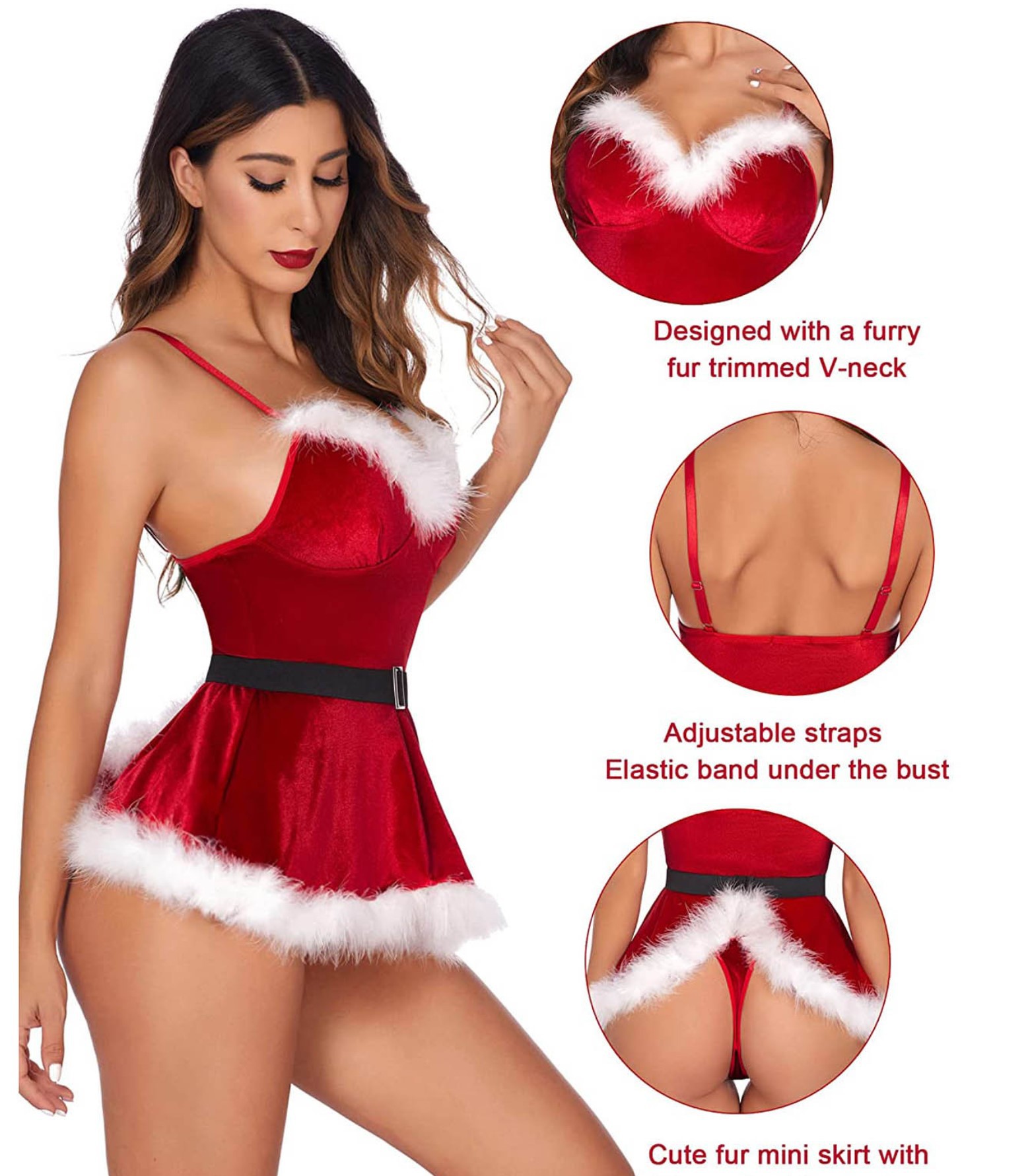 Chemise de nuit Sexy pour femm - Elf Costume Christmas avis et prix