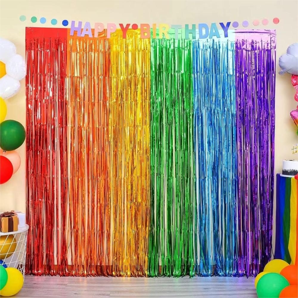 Rideau de franges en guirlande - Tinsel Garland Decoration avis et prix