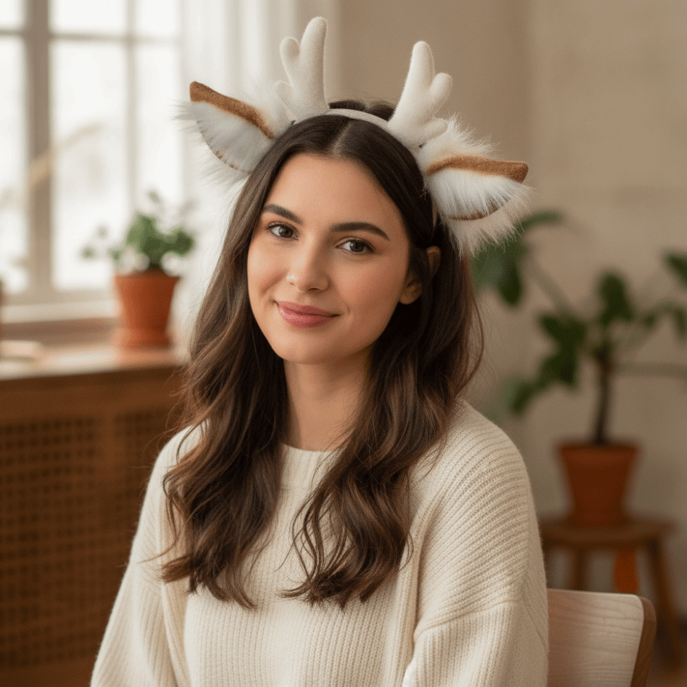 Serre-tête en bois de renne fa - Reindeer Antlers Headband avis et prix