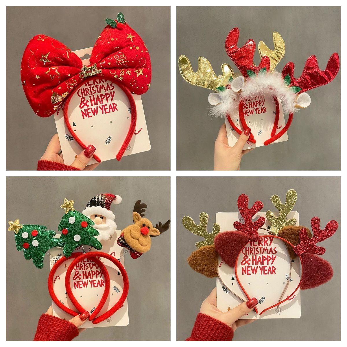 1 à 10 pièces, bandeaux de Noë - Reindeer Antlers Headband avis et prix
