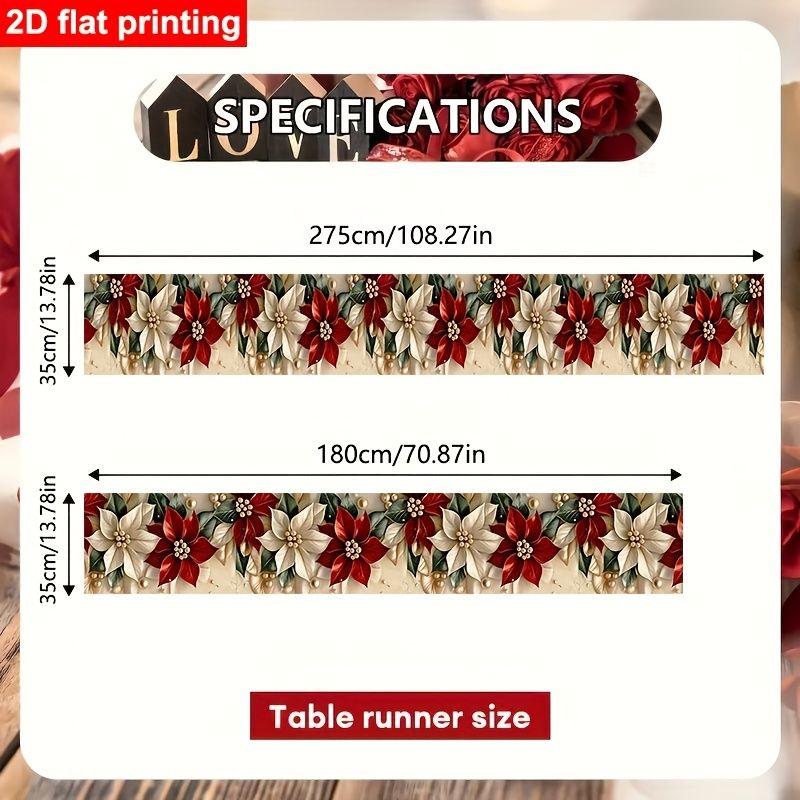 VIKAMA Chemin de table Poinset - Christmas Table Runner avis et prix