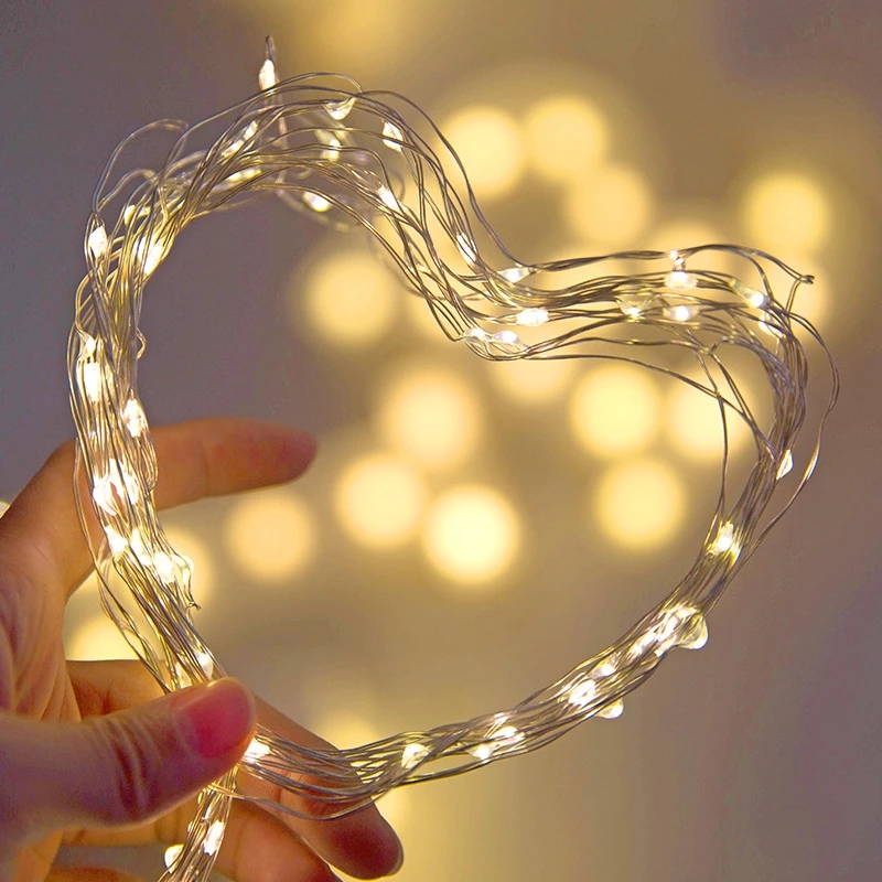 Guirlande lumineuse LED en fil - Tinsel Garland Decoration avis et prix