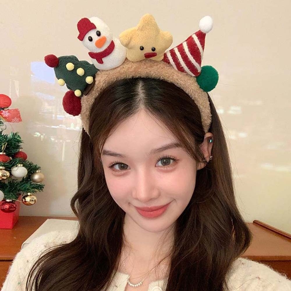 Serre-tête de Noël en peluche  - Reindeer Antlers Headband avis et prix
