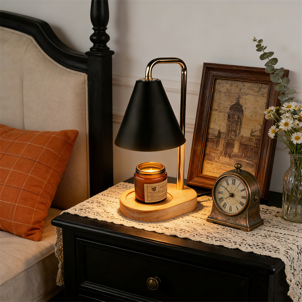 Lampe chauffe-bougie noire ave - Holiday Candle Set avis et prix
