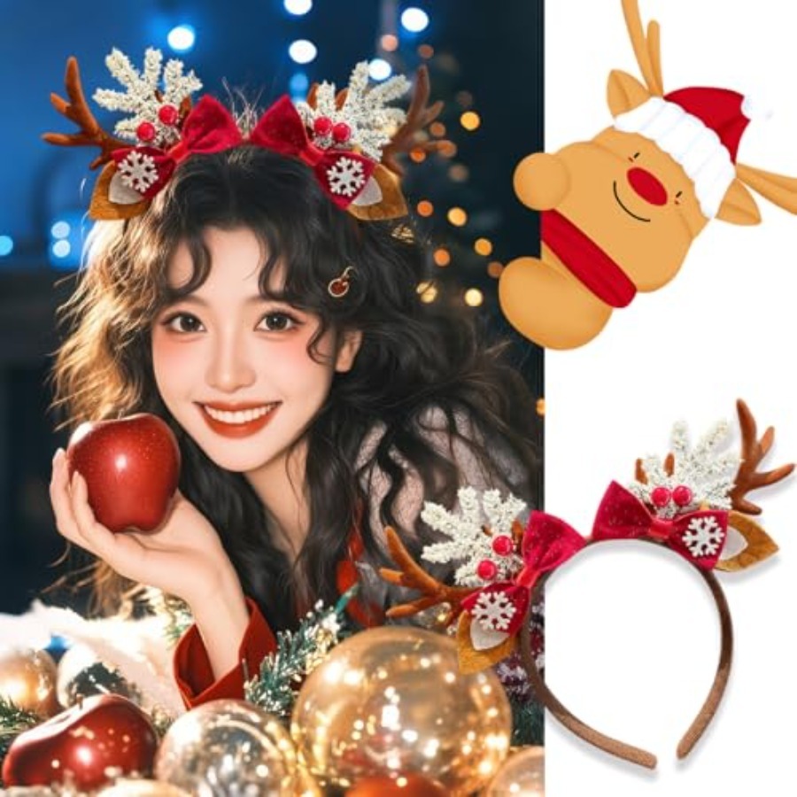 Joli serre-tête de Noël pour f - Reindeer Antlers Headband avis et prix