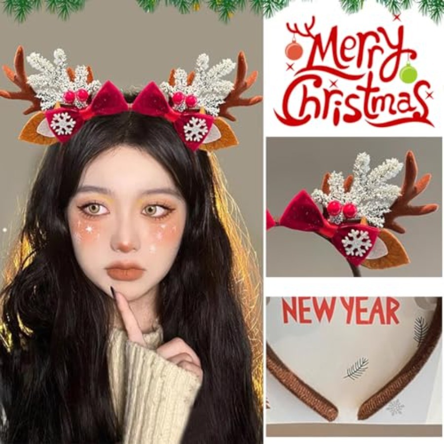 Joli serre-tête de Noël pour f - Reindeer Antlers Headband avis et prix