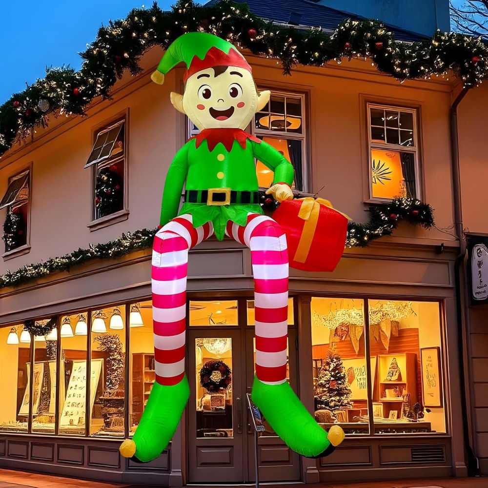 8FT gonflables de noël assis e - Christmas Lights Outdoor avis et prix