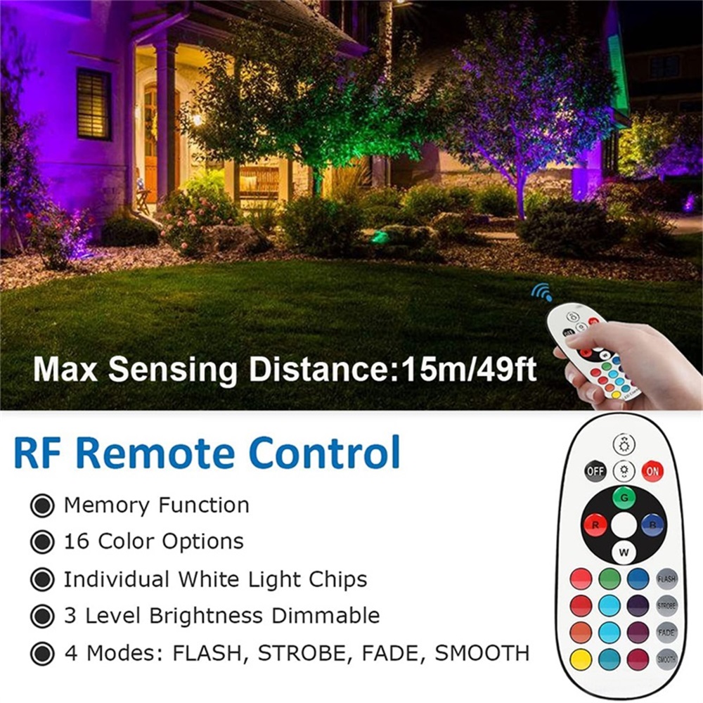 Éclairage paysager RGBW 10W av - Christmas Lights Outdoor avis et prix