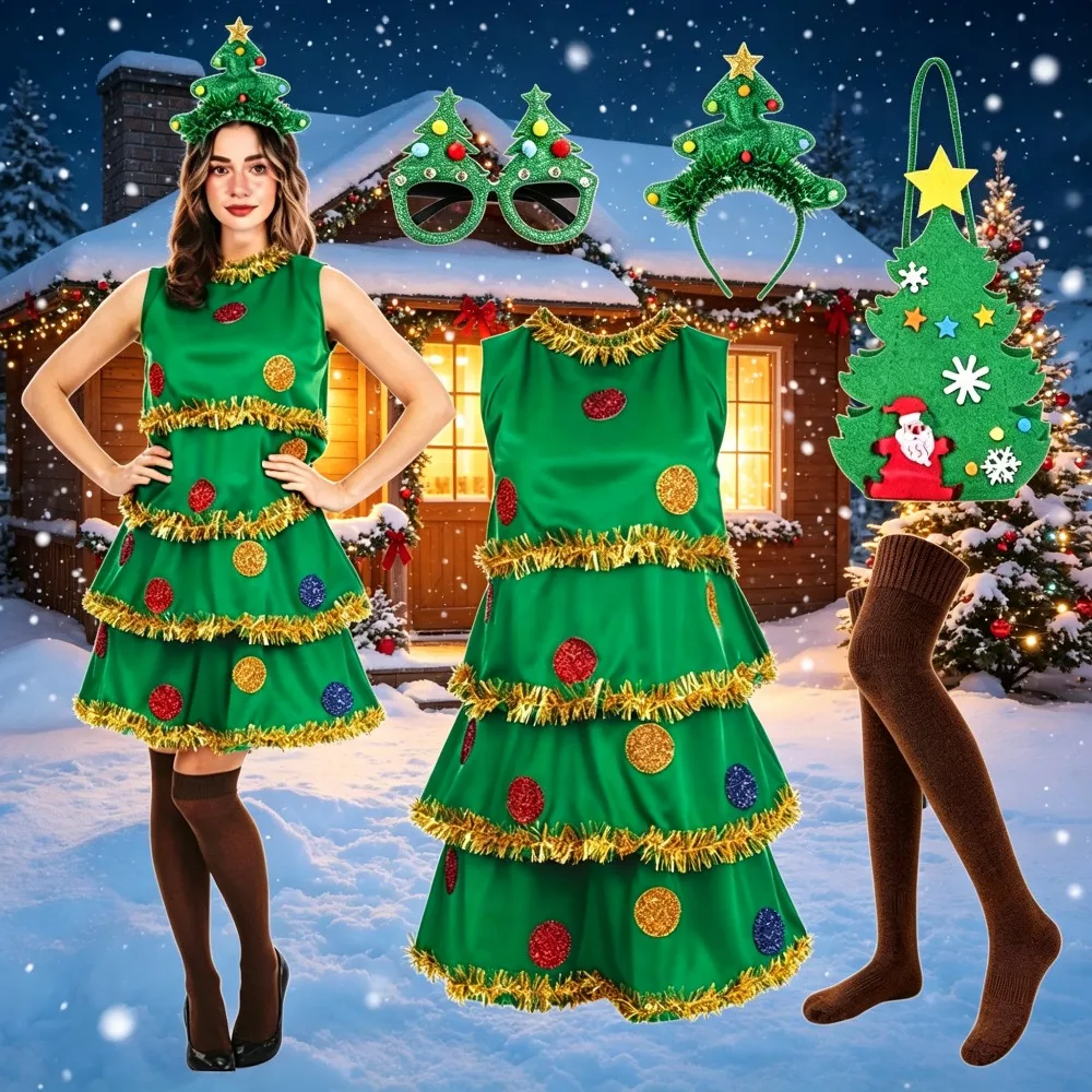 Costume de lutin vert mignon p - Elf Costume Christmas avis et prix