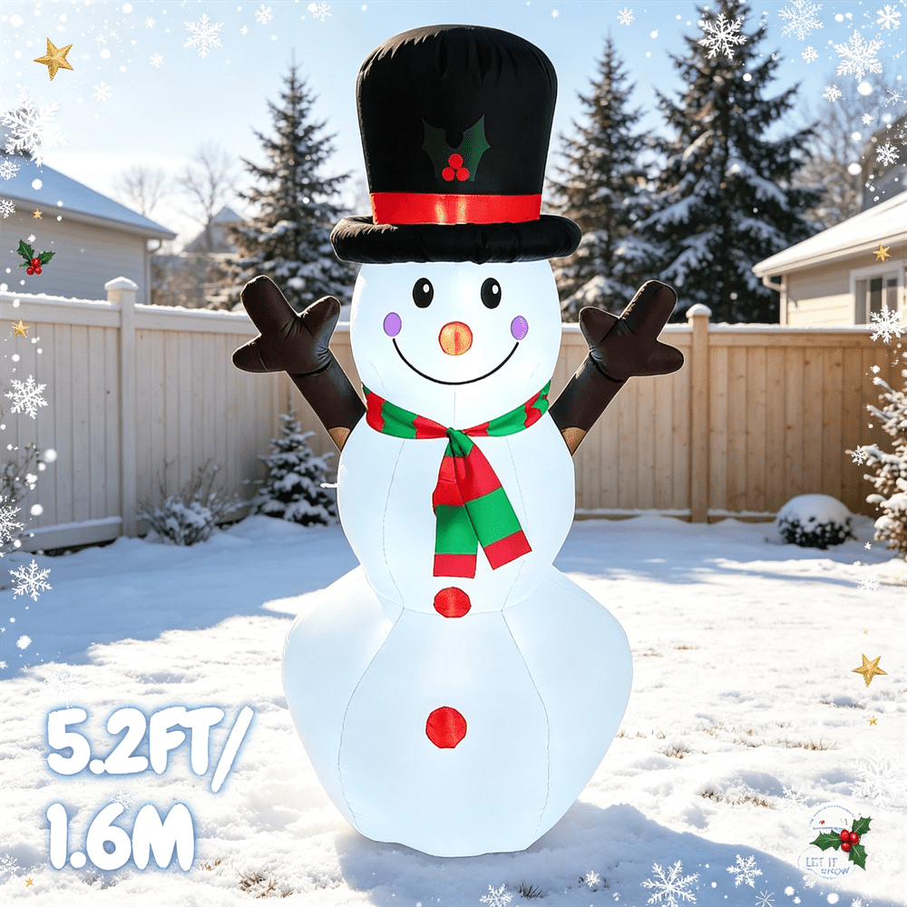 5,2 pieds, bonhomme de neige g - Christmas Lights Outdoor avis et prix