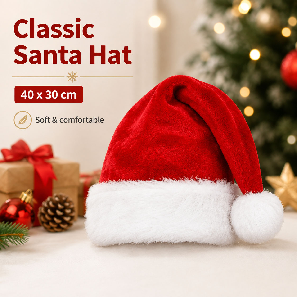Ensemble de chapeaux de Père N - Santa Hat Plush avis et prix